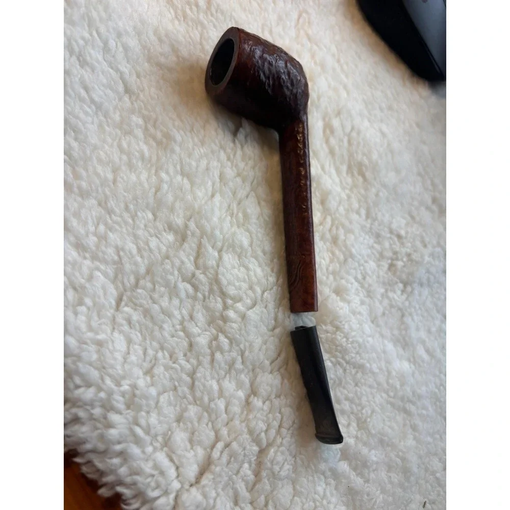 Vintage Tobacco pipes and holder set of 3